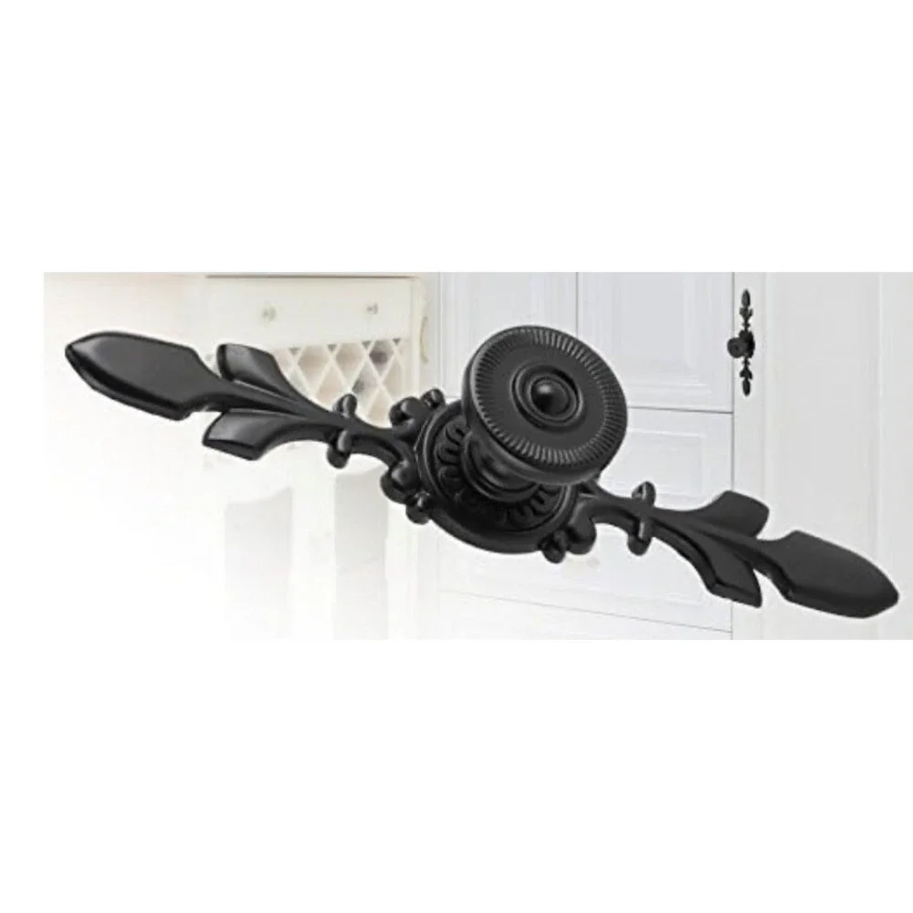 Vintage Style Black Pull Handle Door Knob For Cabinet Dresser Closet